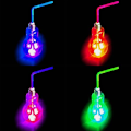 Pikkukuva 4 / 6: Eaxus 4 LED RGB-juhlalasiset, joissa kansi ja pilli, 400 ml