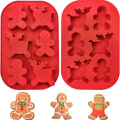 Pikkukuva 1 / 6: Joulu silikonimuotti 3D jouluhirvi lumihiutale muotti KLB