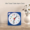 Miniatyrbillede 3 af 4: Mini rejsevækkeur: Quartz LED-lys, snooze-funktion, batteridrevet