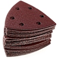 Miniatyrbillede 1 af 5: 100 stk. trekantsandpapir, 6 huller korn 40/60/80/120/240 KLB