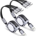 Pikkukuva 1 / 8: 3-in-1-latauskaapeli, [3A/1M/2kpl] joustava yleiskäyttöinen USB-kaapeli, iP C-tyypillä