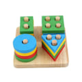 Miniatyrbillede 2 af 7: Montessori Legetøj - Uddannelsesmæssigt Trælegetøj til Børn Tidlig Læring