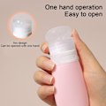 Miniatyrbilde 4 av 5: Pakke med 4 silikagel sub-fylling bærbar kosmetisk sub-fylling rosa 38ml KLB