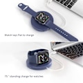Miniatyrbild 7 av 8: Apple Watch Laddningsstation Pop-up Kabelhantering Stativ Blå