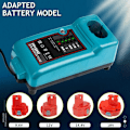 Miniatyrbillede 3 af 5: Dual Port-oplader DC18RD-oplader til RHY 7.2V-18V 1.5A FP1840T KLB