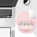 Miniatyrbild 5 av 5: Blommig musmatta med handledsstöd, gummibotten, Slow Style3