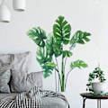 Miniatyrbild 2 av 7: Monstera blad väggdekaler tropiska växter väggdekaler för vardagsrum KLB