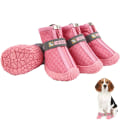 Miniatyrbillede 1 af 6: Vandtætte hundesko til små hunde - Pink