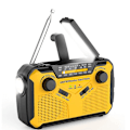 Miniatyrbild 1 av 6: Solradio, AM/FM bärbar vevradio nödradio med 2500mAh