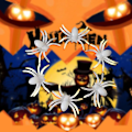Miniatyrbilde 4 av 6: 100 stk Halloween-edderkoppdekorasjoner Kunstig fargerik skummel edderkopp for innendørs