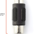Miniatyrbilde 3 av 5: RCA-adapter, hunn til hunn kobling, forlenger, fatning - lyd