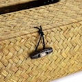 Miniatyrbild 3 av 4: Rektangulär servettlådedispenser i vävd rotting, för familj, kontor, surfplatta (naturlig) KLB