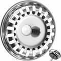 Miniatyrbillede 1 af 5: Køkkenvaskfilter, vaskprop, køkkenvaskfilterdæksel, rustfrit stål vaskfilter, rustfrit stål vaskprop, diameter 80 mm (B, 1stk) KLB