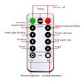 Miniatyrbillede 7 af 7: LED lysgardin, 3,5M 120LEDs stjerne måne fe lys, flerfarvet KLB