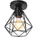 Miniatyrbild 1 av 5: LED-taklampa, IP54 vattentät 12w utomhus taklampa, svart ljus, utan glödlampa, 1-pack KLB