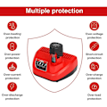 Miniatyrbilde 2 av 5: 10,8V 3A Litiumbatterilader for Milwaukee Tools N12 M12 KLB
