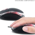 Miniatyrbilde 4 av 6: USB-musen er egnet for bærbare datamaskiner med kablede USB-datamaskiner