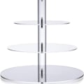 Miniatyrbillede 1 af 5: Kageholder, fireetagers rund akryl kageholder,