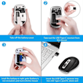 Miniatyrbillede 3 af 7: 2.4G mus, USB Type-C trådløs computermus