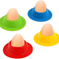 Miniatyrbilde 1 av 4: 4 fargerike silikon eggkopper