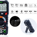 Miniatyrbilde 5 av 5: TRMS 6000 punkts automatisk digitalt multimeter (LED-tilkoblingsguide), profesjonell