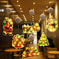 Miniatyrbild 1 av 5: Julgransbelysning för fönster, 6-pack, julgransbelysning för fönster, varmvita batteridrivna LED-lampor