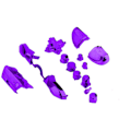 Miniatyrbilde 3 av 8: Full Button Kits for Xbox One / Elite Controller (3.5mm Electroplating Purple KLB