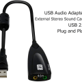 Miniatyrbild 6 av 7: Extern USB-ljudkort för dator USB-ljudstereoadapter för extern