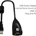 Miniatyrbilde 6 av 7: Eksternt USB-lydkort for datamaskin USB-lydstereoadapter for eksternt
