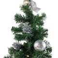 Miniatyrbilde 3 av 5: Pyntet juletre med belysning 20cm - sølv - Juletre med KLB