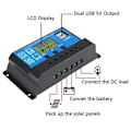Miniatyrbillede 6 af 8: Solcellelader solpanel kit med solcelleladningsregulator, med