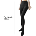 Miniatyrbilde 2 av 5: Kvinners høye lumbale brusk tykke trykktights svart - 260 gram KLB