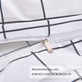Miniatyrbilde 3 av 5: Rutete sengetøy + 2 rutete putetrekk mikrofiber dynetrekk KLB