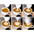 Miniatyrbilde 6 av 6: Melkeskummer, 350ml + 600ml håndholdt rustfritt stål melkeskummerkanne, kaffe KLB