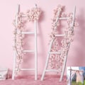 Miniatyrbillede 3 af 8: Kunstig kirsebærblomst guirlande lyserød 1,8 m, til bryllup fest, sæt af 2