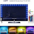 Miniatyrbilde 1 av 5: LED-stripe lys 6ft for 40-60in TV, USB LED TV bakgrunnsbelysning KLB