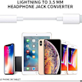 Miniatyrbilde 7 av 8: Pakke - Apple Lightning til 3,5 mm hodetelefonkontakt Adapter Port Aux Audio KLB