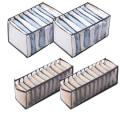 Miniatyrbild 1 av 6: 4 st Transparenta Flexibla Lådorganisatorer för Grå