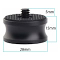 Miniatyrbillede 3 af 5: Tripod skrue adapter, 3/8-16 hun til 1/4-20 han (2 stk.) KLB