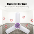 Miniatyrbillede 8 af 8: E27 tre-bladet deformerbar LED foldelampe, myggemorder KLB