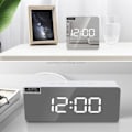 Miniatyrbild 7 av 7: TS-S69-R Multifunktionell LED-väckarklocka Batteridriven Dubbel funktion Spegel Mak