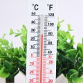 Miniatyrbillede 3 af 5: Termometer til udendørs og indendørs analog med Celcius Fahrenheit