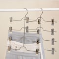 Miniatyrbillede 6 af 6: Nederdelsbøjle, til bukser, shorts, pladsbesparende, sort