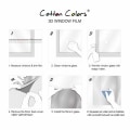 Pikkukuva 7 / 8: CottonColors Ikkunan peittävä kalvo ilman liimaa 3D staattinen koriste Fe KLB
