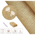 Miniatyrbillede 3 af 5: Skygge sejl (HDPE) Rektangulær 3 x 4m Sand Beskyttelse mod UV-stråler til Terrasse Camping Udendørs Have KLB