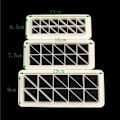 Miniatyrbild 3 av 4: 2-pack geometriska pusselpräglingsremsor för chokladtårta, enkelt grafiskt tryck