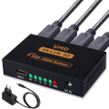 Miniatyrbild 1 av 8: HDMI-splitter 1 in 4 ut, en minut fyra rader 4k högupplöst bildskärm