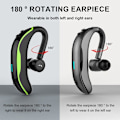 Miniatyrbillede 4 af 5: Bluetooth V5.0 Headset, Trådløse øretelefoner til sort grøn