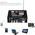 Miniatyrbillede 4 af 5: Bluetooth 5.0 Stereo Audio 12V 220V 600W 2-kanals LCD-display Høj Fidelitet