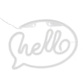 Miniatyrbild 7 av 8: Neonljus, USB-driven, batteridriven, Hello LED-neonskylt KLB